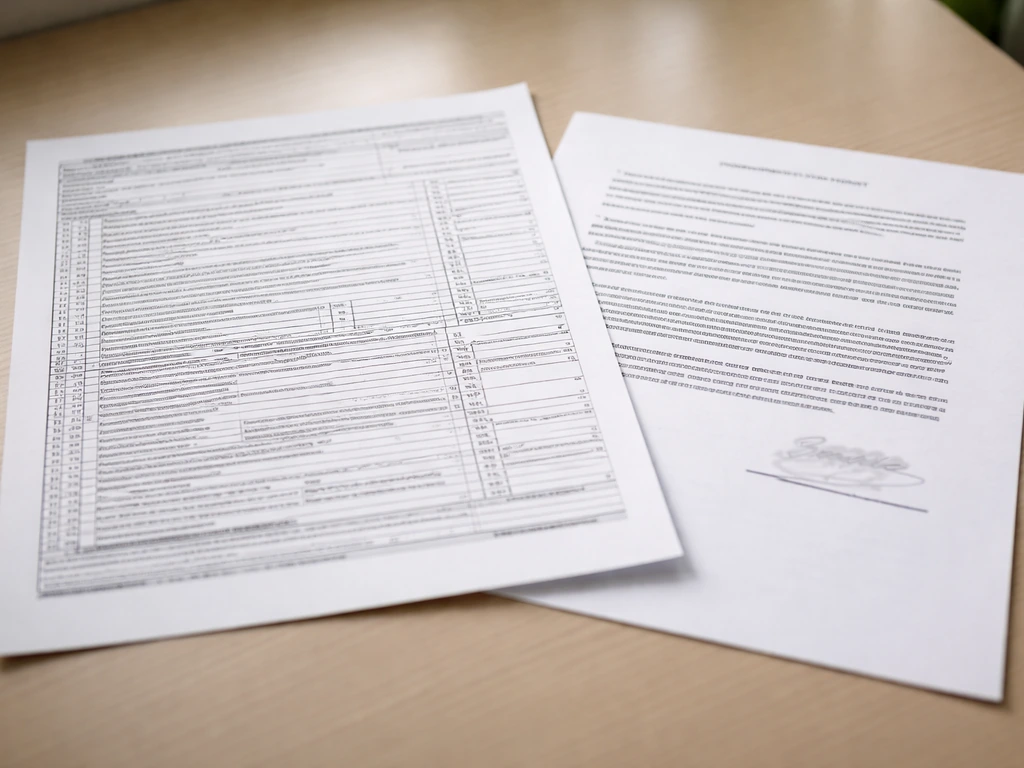 Two official nonprofit finance documents on a desk, one resembling a Form 990 and one an audit report.